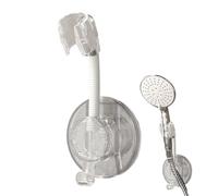 Support pour pommeau de douche portable - Pour douche pivotant pour montage mural 7,09 x 2,9 x 2,1 pouces, support adhésif résistant pour pomme de douche, crochet réglable sans outils | Mor