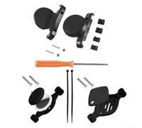 Support pour porte-bouteille d'eau de vélo, 1 kit de montage avec angle réglable, charnière sécurisée pour éviter les déversements, support en plastique léger pour VTT et vélos pliants (A)