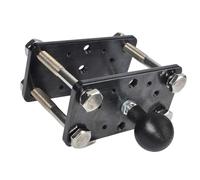 Support pour Poteau de Chariot élévateur et véhicule d'entrepôt | Bracket en acier robuste - Avec adaptateur à rotule 1 pouce - Compatible avec bras double socket taille B de RAM Mounts