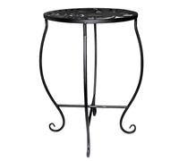 Support pour Pots De Fleurs,Support Élevé pour Métallique 38 cm | Étagère Décorative pour Pots De Fleurs Rondes pour Cour Appartement Entrée Salon Serre Jardin Porche Terrasse