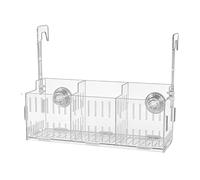 Support pour pour aquarium, pot transparent, cintre d'aquarium avec double crochet de hauteur réglable, panier acrylique transparent | Décoration sous-marine Vine Moss AC