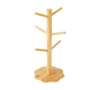 Support pour pretzel - Étagère en forme d'arbre à six piliers, présentoir pour saucisses en bois, station pour organiser des collations sur le comptoir | Support rustique robuste pour tasses pour