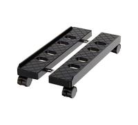 Support pour processeur Support de Tour PC au Sol sous Le Bureau, Support processeur Mobile avec Roulette verrouillable, Chariot boîtier à Largeur réglable(Noir)