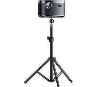 Support Pour Projecteur Avec Trépied 32-60Cm, Socle De Projecteur Avec Filetage 1/4"" De Pouce Et Rotule Pivotante 360°, Noir