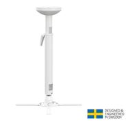 Support pour projecteur de plafond MB-5228, réglable 620-800mm, max.30kg, blanc