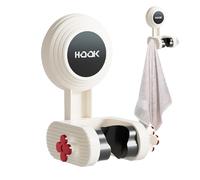 Support pour pulvérisateur à main : 4,4 pouces, résistant à l'eau, poignée à vide amovible, crochet pour buse universelle | Accueil Hôtel Appartement Chambre Location Céramique Fermerie D