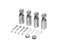 Support pour Radiateur de Salle de Bain - Chrome - pour Modèles Droits et Courbes