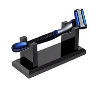 Support pour rasoir - Support pour rasoir horizontal en acrylique 10,4 x 4,2 x 4 cm, base antidérapante transparente ou noire pour homme, papa, voyage, vanité | organisateur de comptoir pour salle de