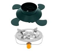 Support pour Réchaud de Camping - Stabilisateur de Brûleur pour Cuisine en Randonnée - Support Pliant Stabilisateur Sécurisé pour Poêles Plats à Four Dîners Pêche Pique-niques en Extérieur