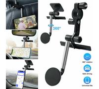 Support pour rétroviseur de voiture Support magnétique pour téléphone portable Support pivotant Noir