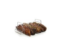 Barbecook Support à ribs pour barbecue en acier inoxydable 34,5x20x15 cm Argent