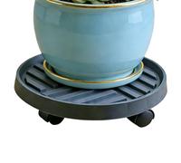 Support pour - Roues ABS verrouillables | Plateau à roulettes Mobile, Base Robuste pour Exposer des Pots de Fleurs en intérieur et extérieur, Patio avec Balcon et Jardin : Transport sans