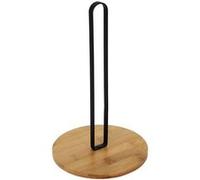 Support pour rouleau d'essuie tout en bambou et métal - - ALTOBUY Beige