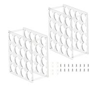Support pour Rouleaux de Papier Créatif | 2 Pièces Support Acrylique Transparent d'Affichage - 16-Trou Présentoir Affichage pour Papier Créatif | Pour Organisation Atelier D'Art Atelier À Domicile Sal