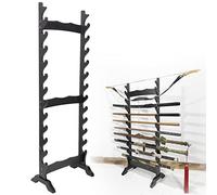 Support pour Sabres, présentoir à 16/24 Niveaux, Support d'exposition Double Face en Bois, Support pour Sabres wakizashi et Sabres Standards, Style samouraï