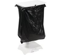 Support pour Sac Poubelle en Acier Blanc Jantex Blanc