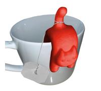 Support pour Sachet de thé - Imprimé 3D Portable réutilisable en Forme de Chat Amusant pour Une Pratique du thé, Design Durable et léger avec Fonction de Clip Facile, Support de Sac à Boisson