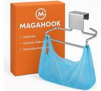 Support pour sacs poubelle en inox pour porte de placard 10L cuisine déchets FR.