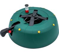 Support pour sapin de Noël vert avec technique de câble unique et levier à pied - 32 cm - Support pour sapin de Noël avec réservoir d'eau pour arbres jusqu'à 2 m - Support pour sapin de Noël Arrêt pou