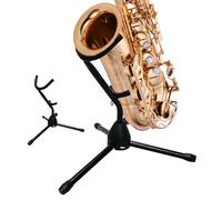 Support pour saxophone alto - Support trépied pliable et réglable de 41,35 cm pour jazz, orchestre et pratique à domicile avec support sûr, voyage portable en studio ou spectacles sur scène,