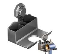 Support pour sèche-cheveux - 15,4 x 10,2 x 15,2 cm - Support pour sèche-cheveux - Organiseur avec ventouse - Sèche-cheveux, fer à lisser, plateaux de salle de bain - Solution de rangement peu