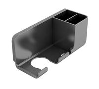 Support pour sèche-Cheveux | avec boîte de Rangement adhésive | Organisateur de sèche-Cheveux antirouille - pour Salle de Bain, Maison, Meuble, Portes, Toilettes, Chevet, dortoir, Salon