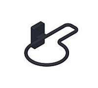 Support pour sèche-cheveux Giese 21038-14 avec support pour lisseur, noir mat