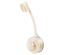 Support pour sèche-cheveux - Poignée sous vide puissante - Base d'installation sans outil - Bras d'entretien flexible - Rangement mural sans danger - Étagère de salon moderne et minimaliste pour salle