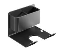 Support pour sèche-cheveux - Porte-sèche-cheveux mural, support multifonctionnel | organisateur pour outils de style avec panier de rangement pour salle de bain, salon ou porte d'armoire, organisateur