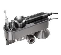 Support pour sèche-cheveux, support mural pour sèche-cheveux compatible avec Dyson Supersonic et Cosy Companions, séchage automatique des mains, rangement magnétique de l'embout, aucun perçage nécessa