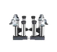 Support pour sèche-linge Hauteur totale 10.6in socle réglable réfrigérateur ou congélateur Largeur/longueur 16in-25in Base de Machine à Laver Support cuisinières fours (4 legs 4 wheels,27cm)