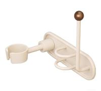 Support pour séchoir Mural Mains Libres Perçage 20x6x14cm Réglable | Acier et pour bois Base Renforcée Slots Pour Peigne et Accessoires Pour Organisation Salle de Bain