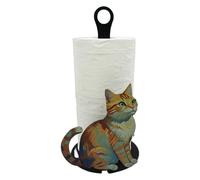 Support pour serviettes en papier - Décoration en forme de chat pour plan | Support de table pour rouleaux de cuisine pour salle de bain, maison, appartement, toilettes, lavabo