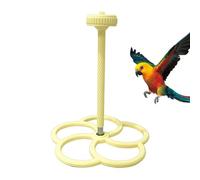 Support pour siège d'oiseau | Accessoires de cage rotatifs et jouets interactifs pour oiseaux pour calopsittes | Idéal pour inséparables, perruches, canaris | Favorise le jeu, le mouvement et l'ennui