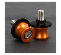 Support pour sliders de moto Pour V-Strom 250 1050 XT V Strom 650 VStrom 800DE DL650 DL1000 Accessoires Moto Bras Oscillant Bobines Vis De Béquille Curseurs(Orange M8)