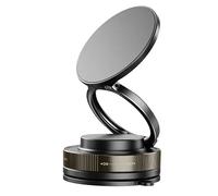 Support Magnétique pour Smartphone Rotatif et Fixation Ventouse LinQ Noir