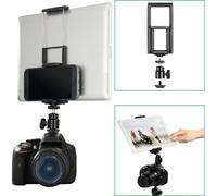 Support pour smartphone/tablette + adaptateur 1/4" pour sabot de flash