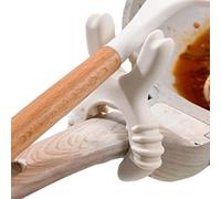 Support pour spatule à crabe, porte-ustensiles pour crabe,Support de spatule multifonctionnel, Gadgets de cuisine anti-brûlure et débordement | Clip de marmite Anti-brûlure et débordement, fourchette,