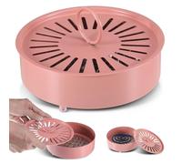 Support pour spirale anti-moustiques, récipient pour bobines de moustiques, support de bobine de moustique, support de bobine mobile, rond en métal creux, récipient en spirale anti-moustiques, boîte