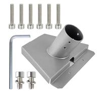 Support pour Starlink Gen 3, Adaptateur de Fixation pour Antenne Starlink V3 réglable à 360°, Compatible, Support Robuste en Acier Carbone, pour Internet Satellite Kit Complet avec Tubes 25-53 mm