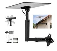 Support pour Starlink Standard 4 et Gen 3, fixation murale ajustable à 360° | Kit mural réglable : bras 27-40 cm, hauteur 40-70 cm, rotation 360° et adaptateur inclinable 90-235°, sur mur, pignon ou toit