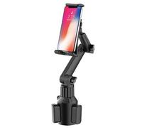 Support pour tablette de voiture - Support universel pour tasse pivotante à 360° | Le bras réglable s'adapte aux appareils de 4,3 à 8,6 pouces | Base antidérapante stable pour téléphones, camions et V
