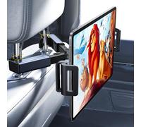 Support pour tablette iPad compatible avec les coques de protection, angle de vision optimal et tiges compatibles avec les appuie-têtes de voiture,