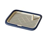 Support pour Tapis d'apprentissage De La Propreté, Élégant Pot D'intérieur, Bac Carré avec Grille Amovible, Tapis d'apprentissage De La Propreté pour Chiens De Petite Et Moyenne Taille(Blue,60cm)