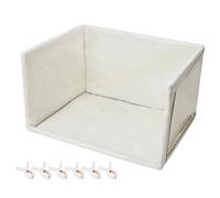 Support pour tapis pour chiots - Toilettes étanches avec parois hautes, pliable et anti-fuite pour l'intérieur - Avec 6 clips - Pour litière, voyage, balcon, maison, caravane