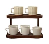 Support pour tasses à café à 2 niveaux, organiseur multifonction pour | Porte-tasses pour cuisine familiale, maison, intérieur, plateau de table, dortoir d'étudiant, bar, bureau