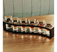 Support pour tasses à vin, support pour verres, étagère de bureau, présentoir pour tasses à vin, support pour tasses en bambou