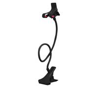 Support pour téléphone au lit | Bras flexible et réglable pour appareils mobiles, base stable avec pince et mécanisme facile pour table, chambre ou salle de sport