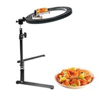 Support pour téléphone de bureau, support pour le téléphone pour l'enregistrement du haut, trépied pour téléphone - Lumière réglable | Équipement d'enregistrement pour streaming en direct, cuisine, R.