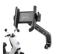 Support pour téléphone de moto, pince rotative antichoc pour téléphone portable pour vélo - Support de téléphone pour scooter électrique - Pour voyage, conduite quotidienne, navigation, sport, écouter